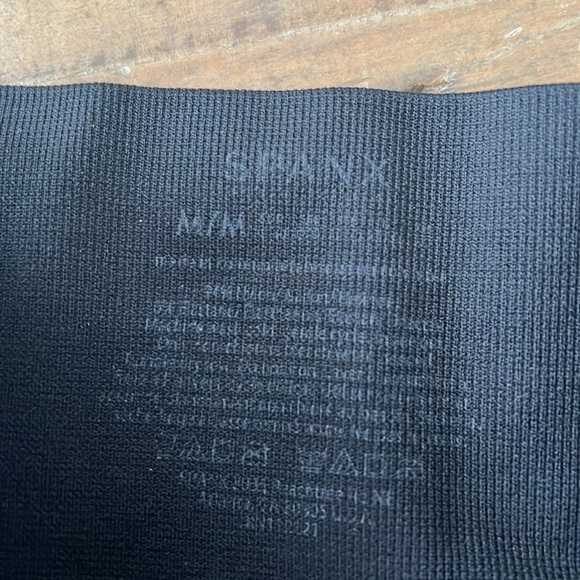 Spanx black textured racing stripe ankle leggings - Picture 6 of 7